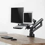 Aisens Soporte de Mesa con Contrapeso Giratorio e Inclinable para Portátil y Monitor de 17 a 32 Pulgadas - Negro